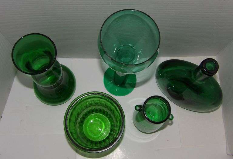 Green Glass Decor