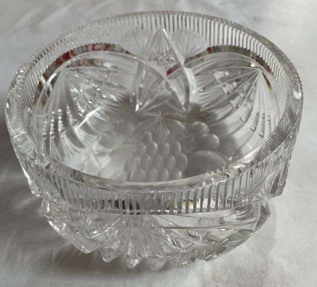Vintage Crystal Bowl - Fruit theme