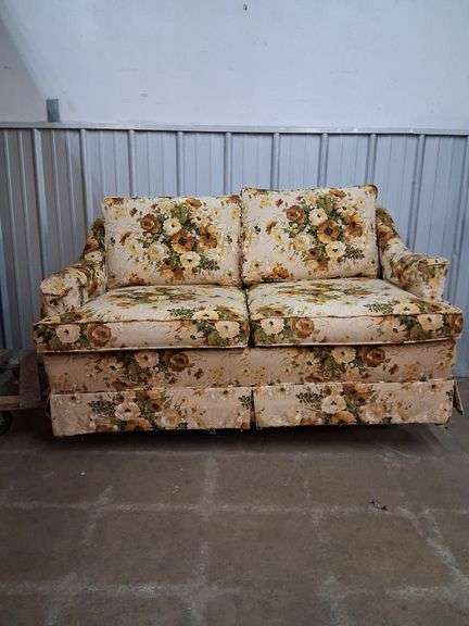 Floral loveseat