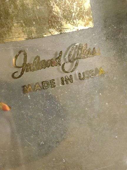 Vintage Crafe on burner Inland glass
