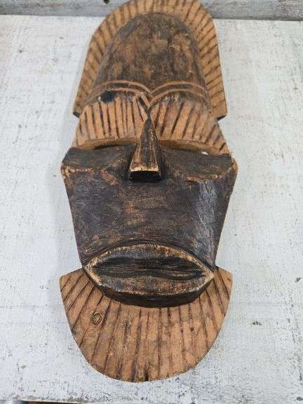 Vintage African Totem? Mask (BIN $200). FR