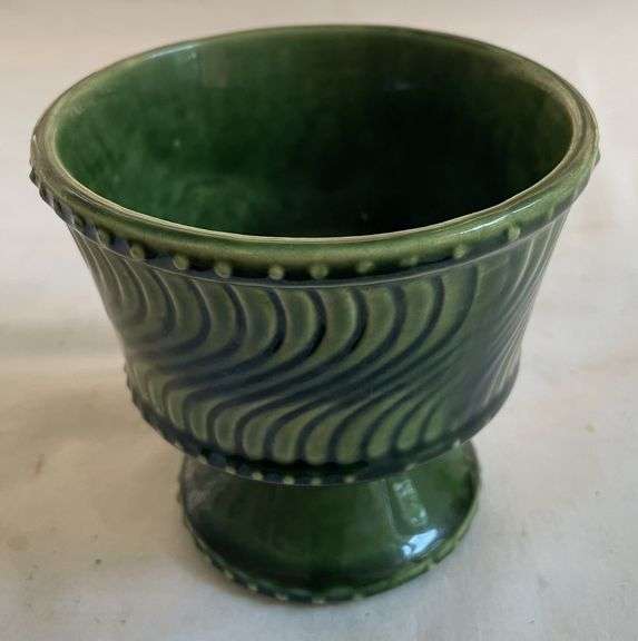 McCoy Green Swirl Pot