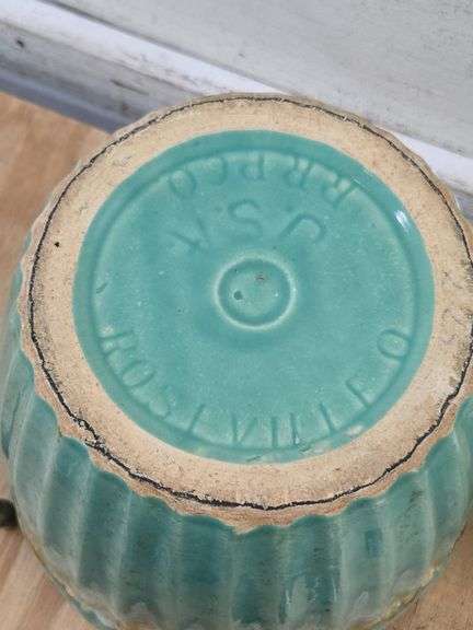 Vintage Roseville Planter with Stand. FR