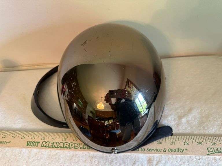 Harley Davidson Chrome Helmet 97100-00V/002L, Size XL, Black Chrome