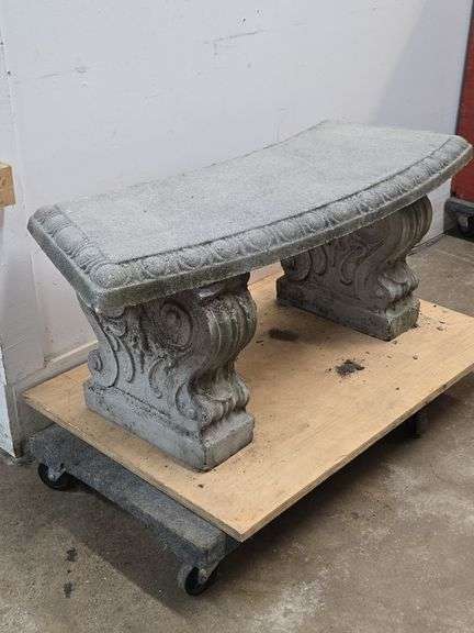 Concrete Garden Bench
