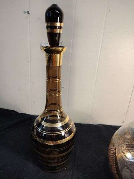 Mid Century modern & Decorative  glass decanters