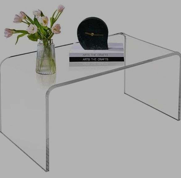 Rectangle Acrylic Coffee Table w/ Rounded Edges NIB