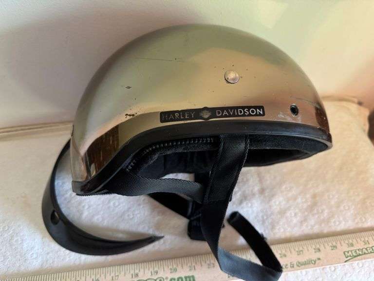 Harley Davidson Chrome Helmet 97100-00V/002L, Size XL, Black Chrome