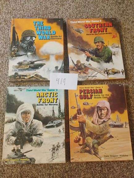 4 vintage military board games