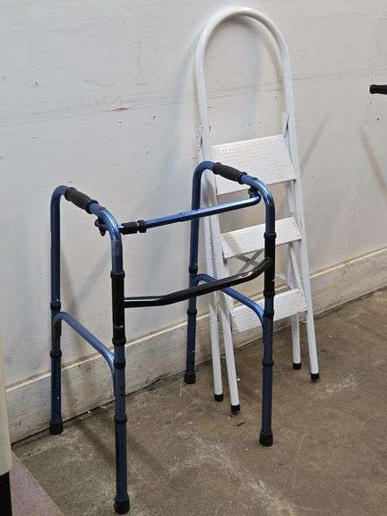 Folding Step Stool & Walker