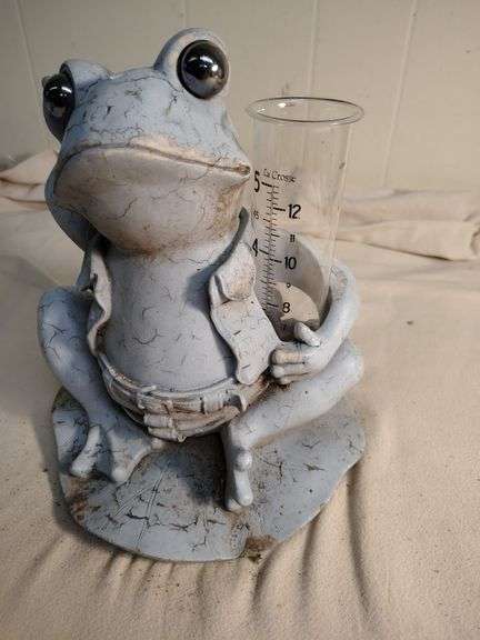 Frog rain gage