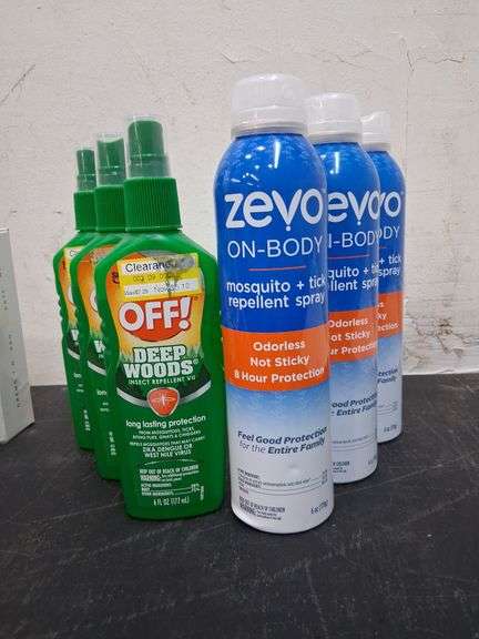 6 new bottles mosquito repellent. 1c