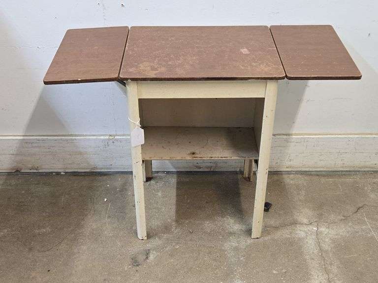 Mid Century Drop Leaf Metal Desk