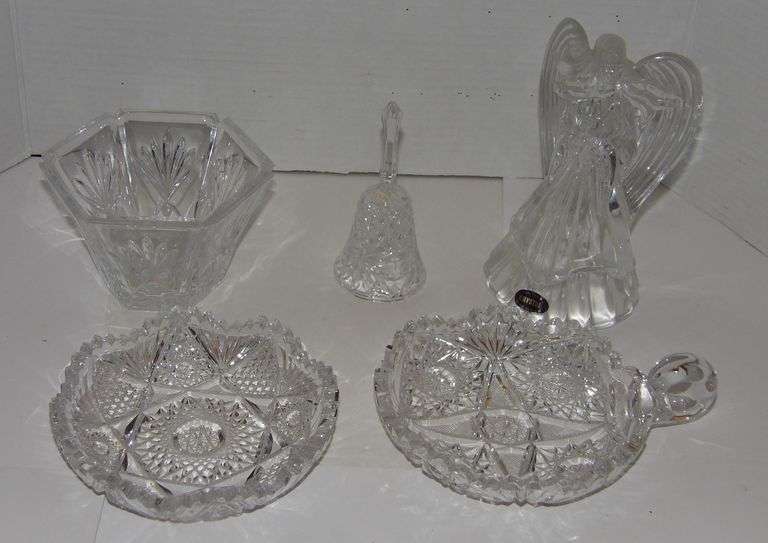 Lead Crystal Decor (Nappy, Bell, Angel Candle Holder, Etc)