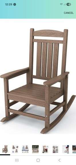 Nib HDPE Rocking chair