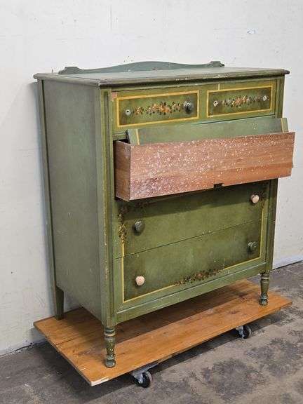 Vintage Handpainted Dresser