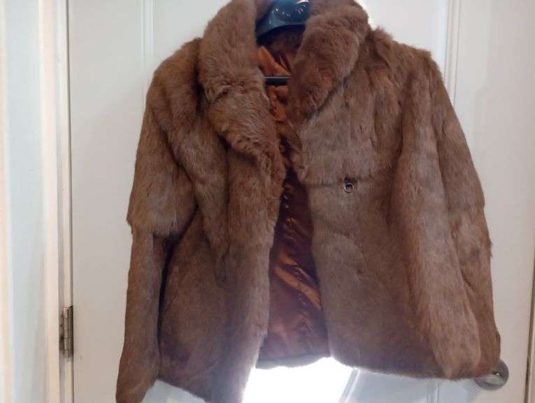 Vintage rabbit fur coat