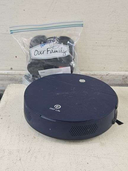 OKP Life K3 Robot Vacuum Cleaner with Charging Dock & Accessories. 6C