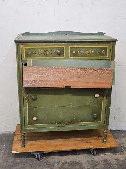 Vintage Handpainted Dresser
