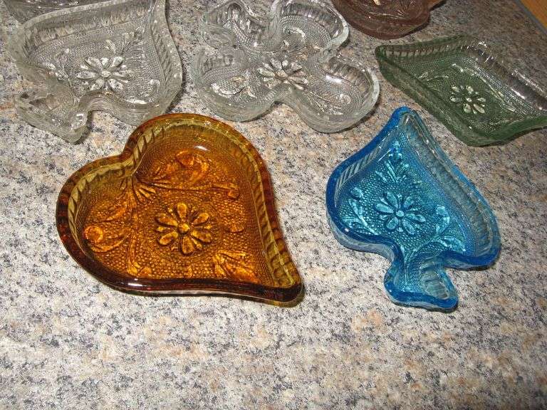 SMALL CANDY-COIN-NUTS DISH-CARD RELATED-CLOVER-HEART