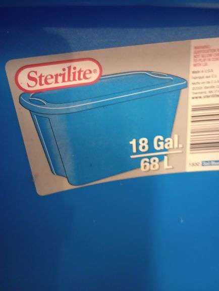 Sterilite 18gal tote with stuffed animals and TY Beanie babies