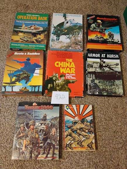 8 vintage military board games
