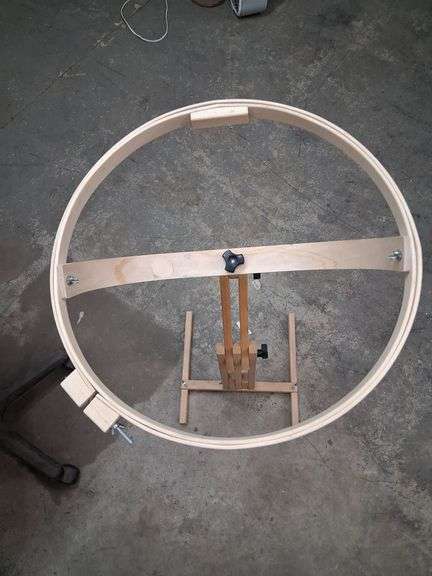 Quilters hoop on stand. 21a