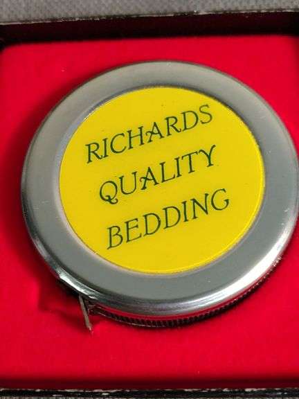 3 Advertising pieces Richards bedding, Cadillac, Berne Furniture