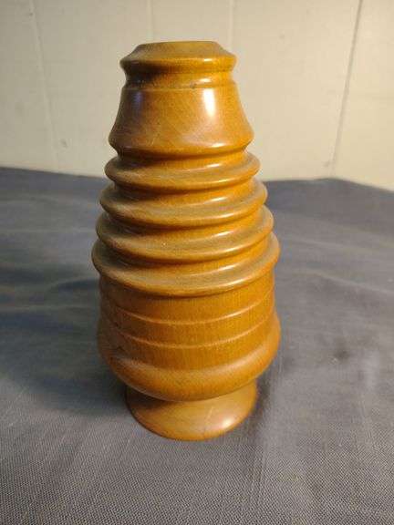 Carved wood bank
