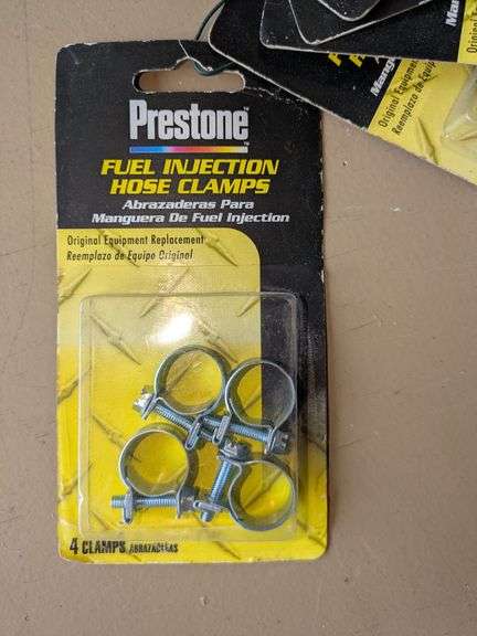 New Hose Clamps Small Fuel Lines Large New