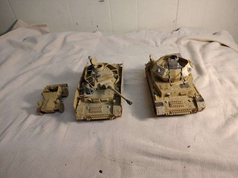 3 Army vehicles