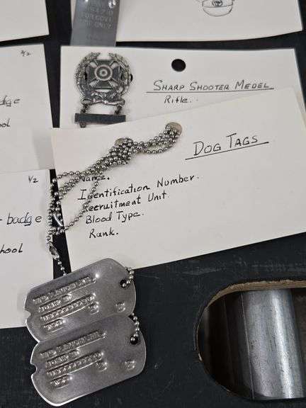 Dog Tags, Emblems, Rank Badges & more. 6B