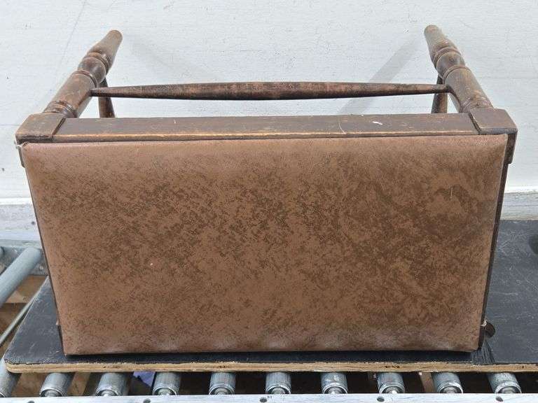 Vintage Upholstered Stool / Bench. 6E