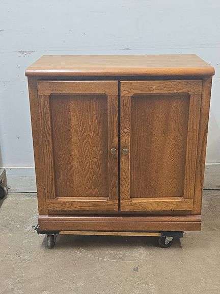2-Door Oak Cabinet