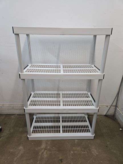 4-Tier Plastic Shelf Unit