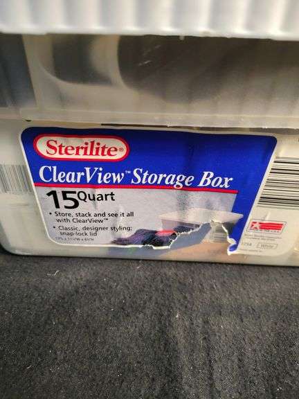 15 Quart Sterilite sewing tote