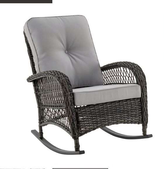 Outdoor Rocking Chair with Cushion NIB (BIN $50)