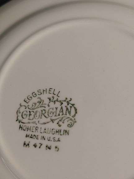 Homer Laughlin China 8 cups, 10 saucers, 5 berry bowls & 8 plates