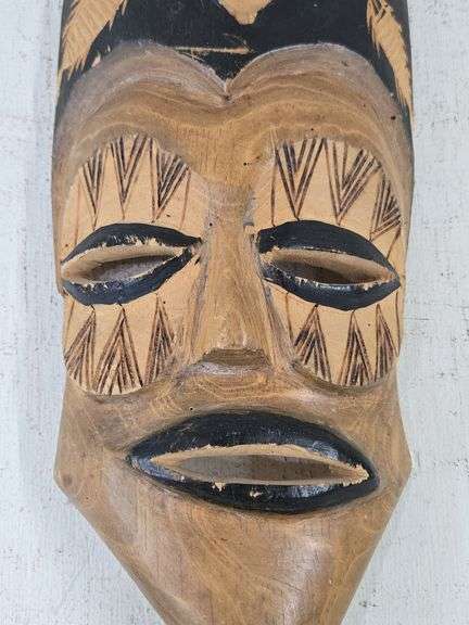 Vintage African Totem? Mask (BIN $200).  FR