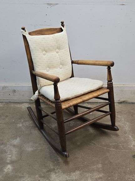 Vintage Shaker Style Wooden Rocking Chair