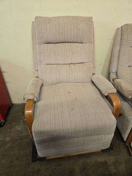 Pair of Vintage Reclining Rocking Chairs
