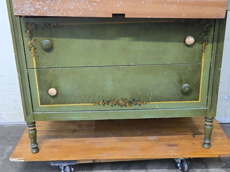 Vintage Handpainted Dresser