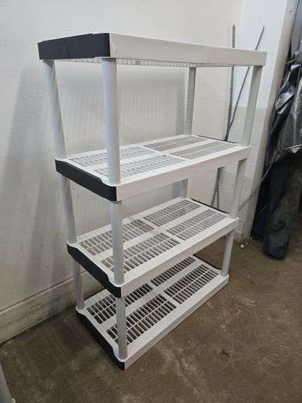 4-Tier Plastic Shelf Unit