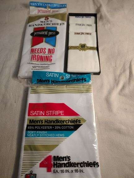 New in package mens handkerchiefs