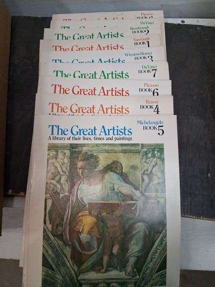 Box lot: Artists books, frames, cast iron pieces, and more. 11b
