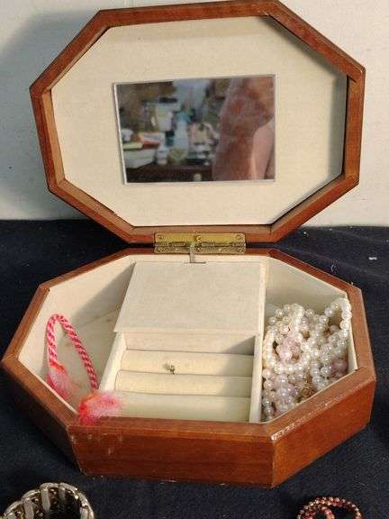 Bag of jewelry with jewelry case