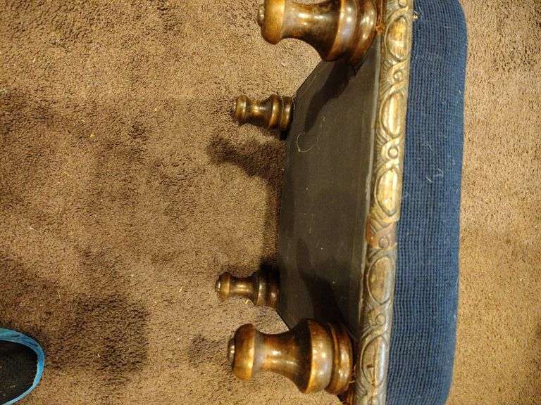 Antique Needle point foot stool