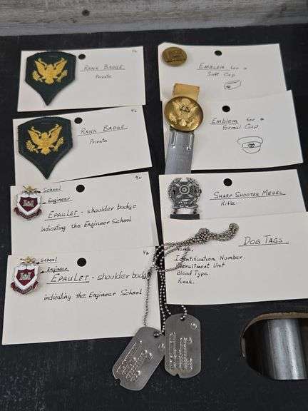 Dog Tags, Emblems, Rank Badges & more. 6B