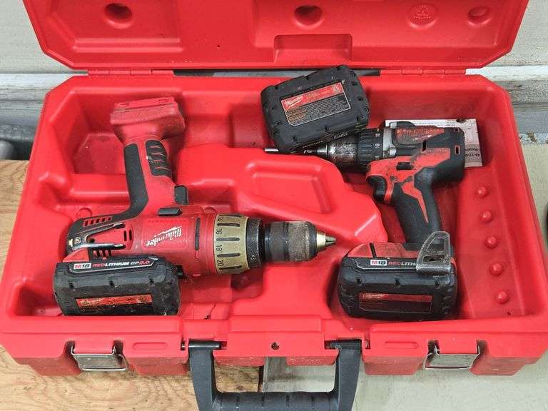 Milwaukee Cordless Tools with Hard Case. 5E