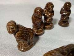 Rose Tea Figurines Ceramic Animals